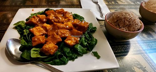 Pra luck Tofu vegan at Your Place in Santa Barbara