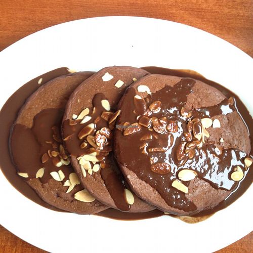Chocolate Mole Pancakes (Seasonal & vegan) at Hugo's Restaurant - Studio City in Studio City