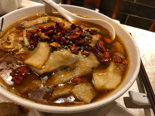 Spicy mushrooms at Tin Chu Chi Hong Vegetarian in Kowloon