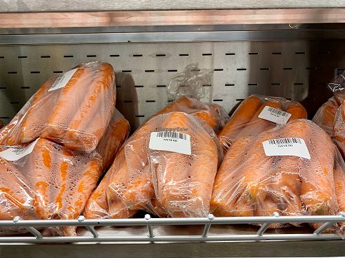 carrots at Klara's Market in Windhoek