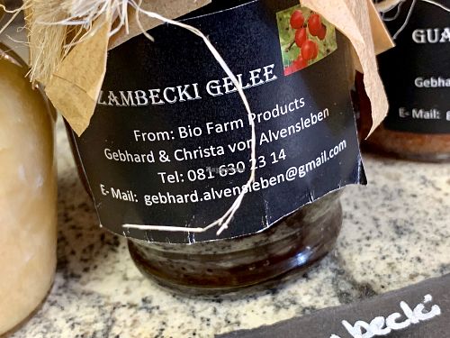 ozambecki jam at Klara's Market in Windhoek