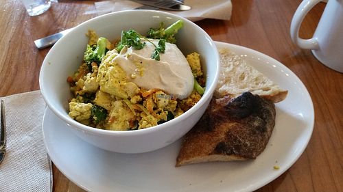 Tofu Scramble at Knead Bakery in Burlington