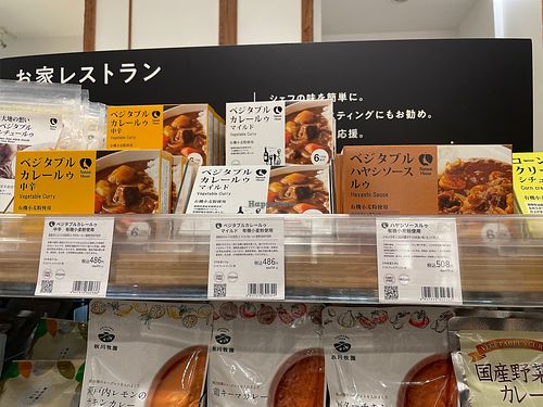 Vegan curries  at Natural House - Yurakucho in Tokyo
