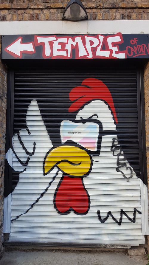Look out for the street art by the canal at Temple of Seitan - Camden in North West London