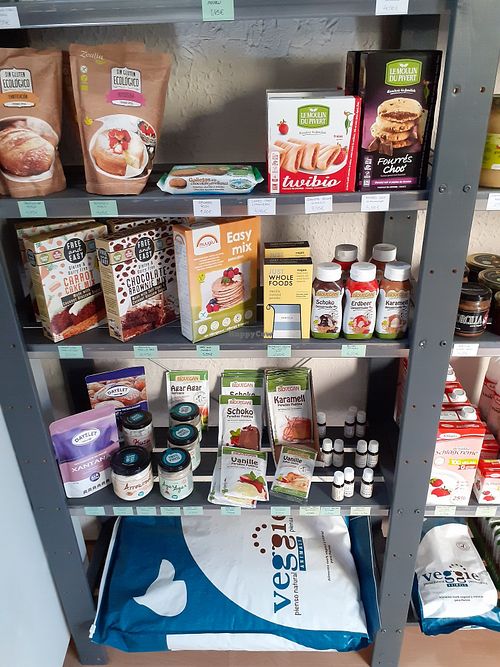 Cookies and breakfast preparations at Plant Based Market in Barcelona