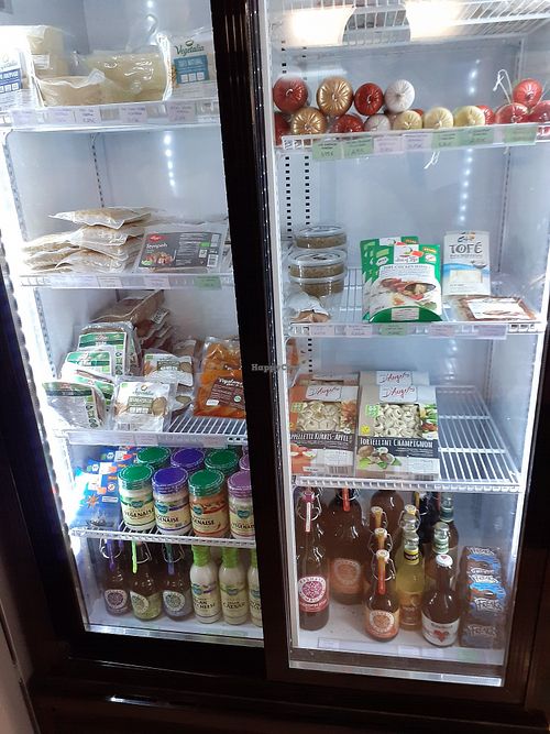 Tofu, tempeh and "meat" products at Plant Based Market in Barcelona