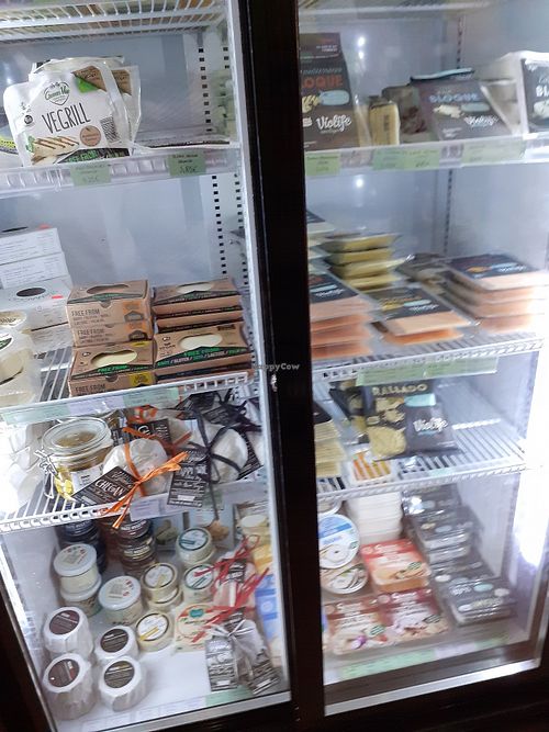 Cheeses at Plant Based Market in Barcelona