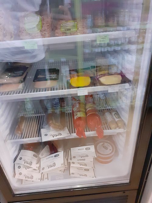 Hams at Plant Based Market in Barcelona