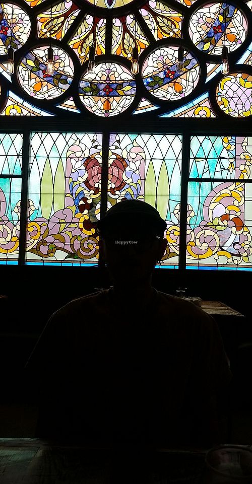 Nice backdrop at Salt Springs Brewery in Saline