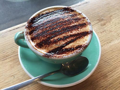 Soy cappuccino  at Small Graces in Footscray