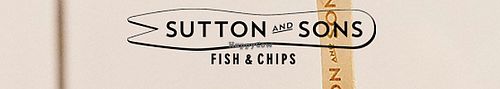 Logo at Sutton and Sons in North London