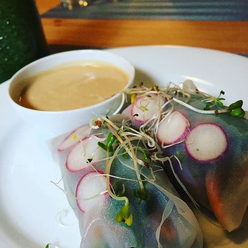 Spring rolls with tempeh at Fresh Kitchen in Lublin