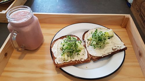 Cheese toast at Eight - The Health Lounge in Lisbon