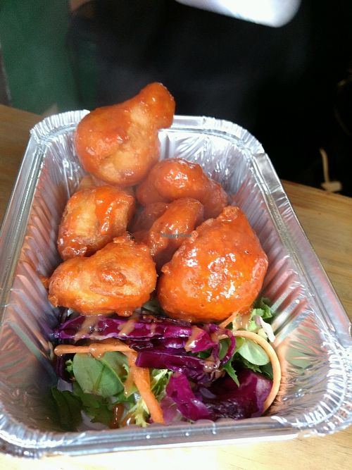 cauliflower buffalo wings at Land of Bourbon - Kiosk in Edinburgh