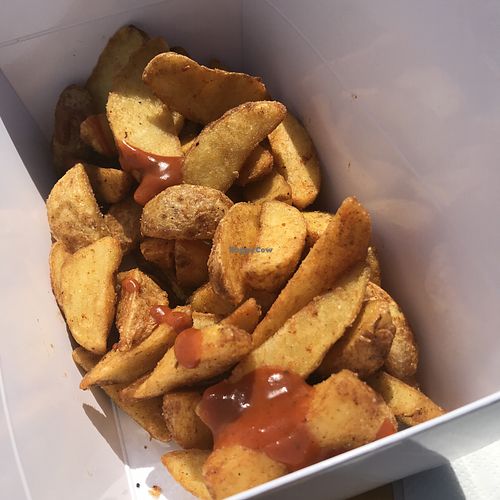Cajun wedges...£2!! at Land of Bourbon - Kiosk in Edinburgh
