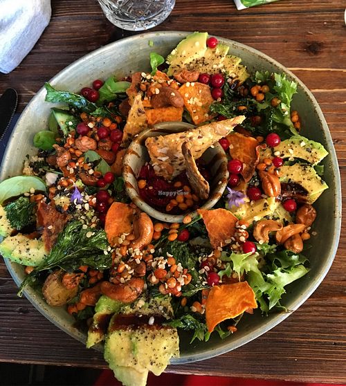 Salad (vegan) at Kembuz Cafe in Turku