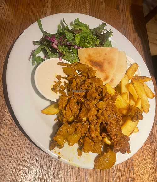 Kebab plate   at Střecha in Prague