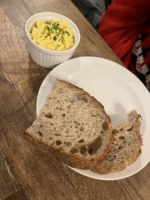 Tofu mayo with bread   at Střecha in Prague