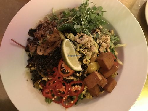 Burmese Lentil salad at The Dankness Dojo by Modern Times Beer in Los Angeles