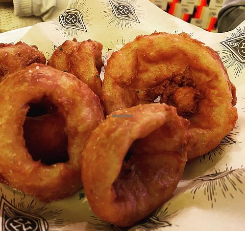 Onion rings at The Dankness Dojo by Modern Times Beer in Los Angeles