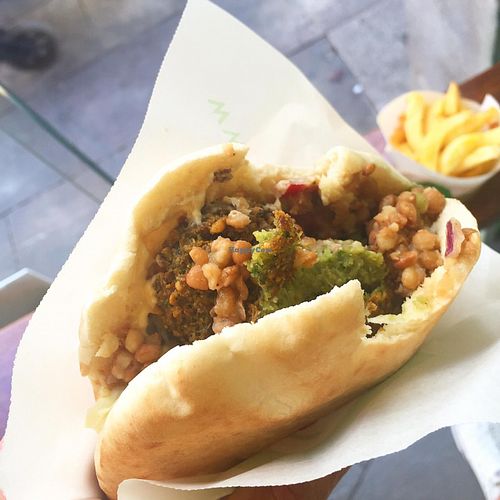 Ok falafel! at Maoz in Barcelona