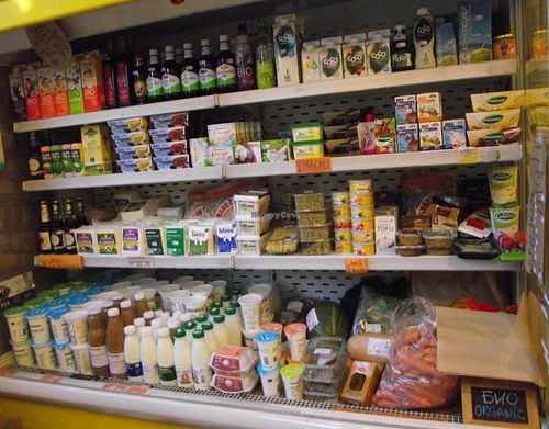 the fridge  at Zelen Bio in Sofia