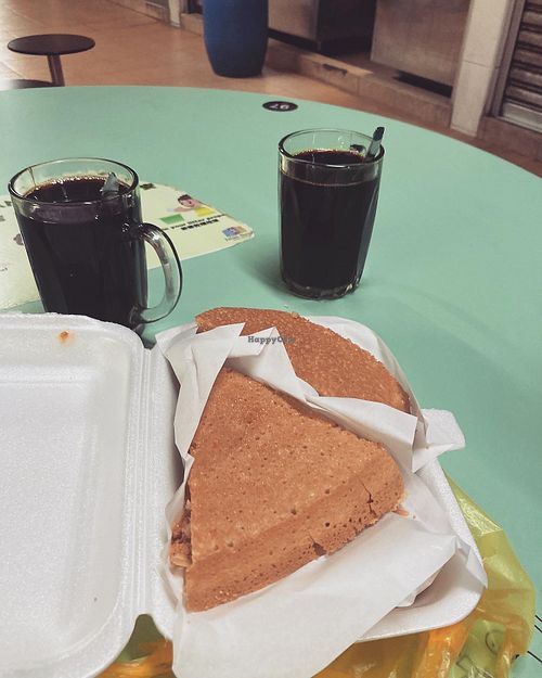 Peanut peanut and kopi from another stand    at Granny's Pancake in Central Singapore