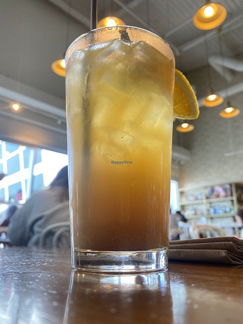 Ginger Peach Kombucha Tonic (Super Refreshing) 😋  at SEA - Floret in Seattle