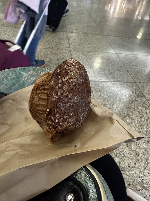 Absolutely terrible muffin that tastes like a cross between dirt and gingerbread   at SEA - Floret in Seattle