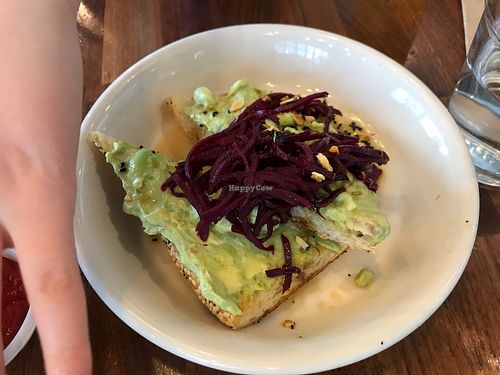 Avocado toast lunch appetizer  at SEA - Floret in Seattle
