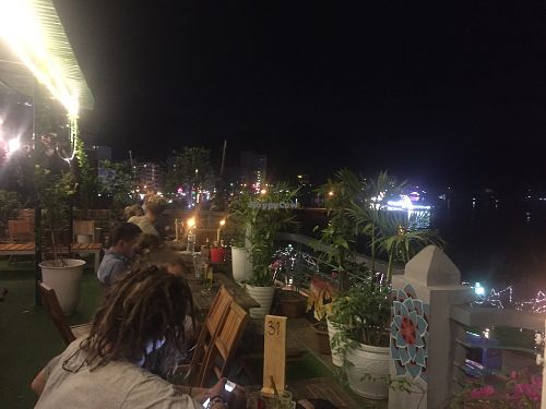 Cool breeze  at Mona Restaurant in Cat Ba