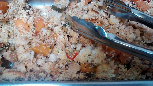 cus cus kind of... at Krishna Lunch in Barcelona