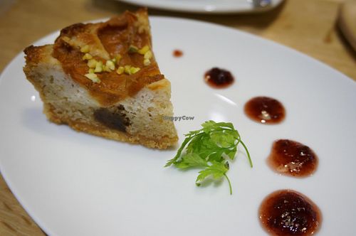 Apricot pie. at The Biokura Cafe in Tokyo