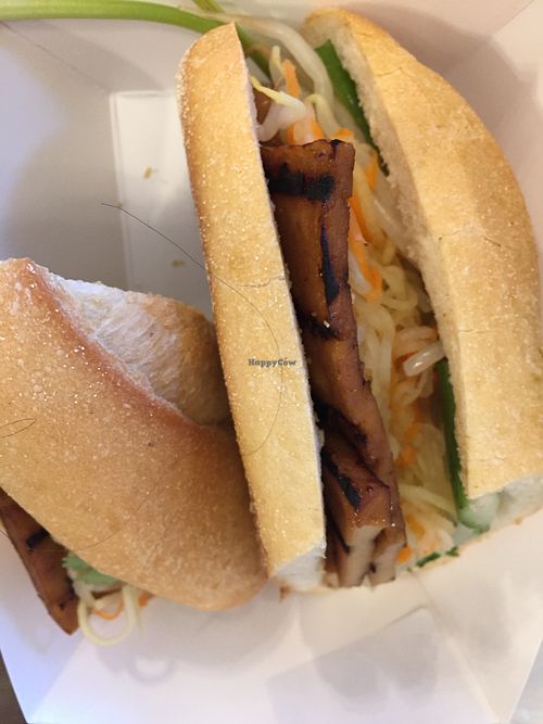 Tofu banh mi, no mayo at The Banh Mi Shop in White Plains