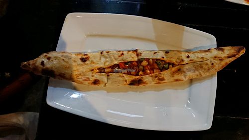 vegan 'pizza'  at Zeytun  in Ho Chi Minh City