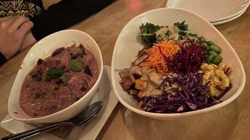Big Yum Bowl and Tom Guy   at MeeT in Yaletown in Vancouver