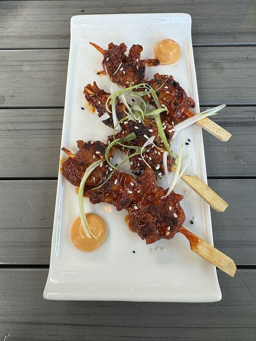 Korean skewers  at MeeT in Yaletown in Vancouver