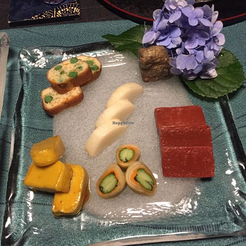 second tray of food at Kanga An in Kyoto