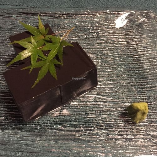 black sesame mochi at Kanga An in Kyoto