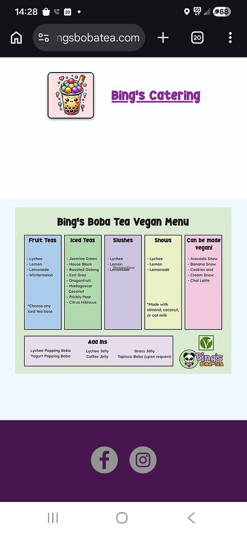  at Bing's Boba Tea in Tucson