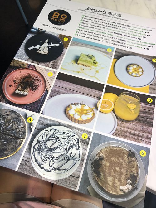 menu at Brasston in Guangzhou