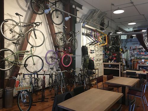 Bikes! at Luckyduck Bicycle Cafe in Oakland