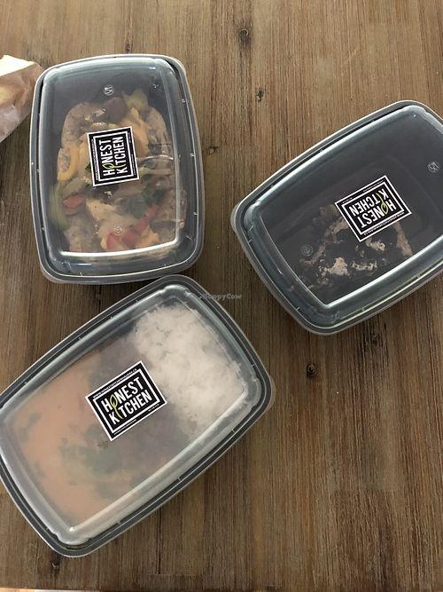 Oreo cashew cheesecake, mango curry with tempeh, seitan Philly cheesesteak  at Honest Kitchen in Halifax