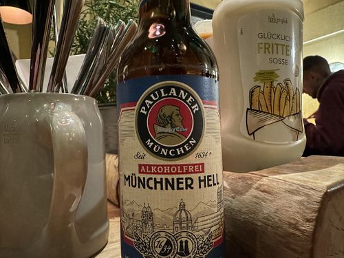 alcohol-free beer  at Hans im Glück in Dresden