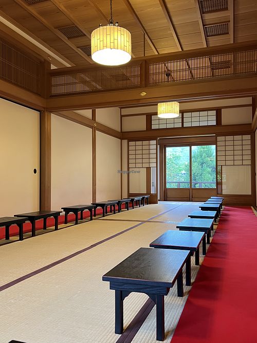 Eating room  at Tenryuji Temple Shigetsu in Kyoto