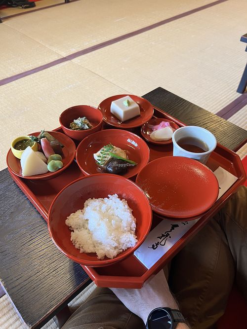 Small meal (3,800 yen)  at Tenryuji Temple Shigetsu in Kyoto