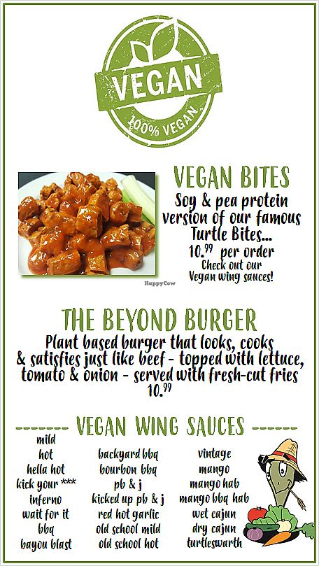 2 of the few vegan options! at The Tipsy Turtle in Jenkins Township