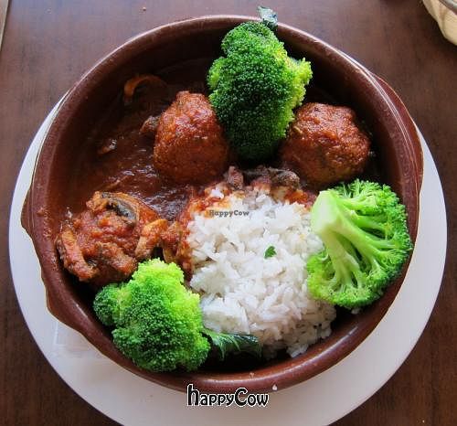 Tofu rissole (vegan) at Badde Manors in Glebe