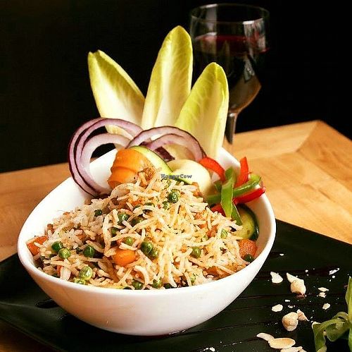 vegan dish at Escale Indienne in Grenoble