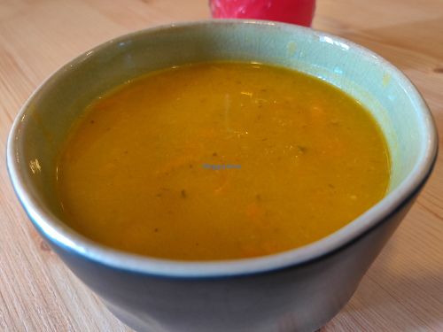 Soup of the day - Squash at O Macrobiotico in Porto
